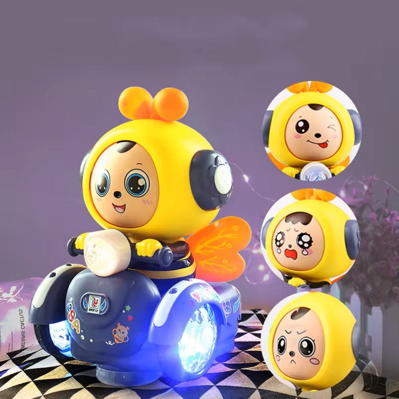 Comprar Robot Abeja Moto Movimiento Luces Sonido en Electroshopy - Ángulo 2